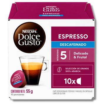 Café Espresso Descafeinado 10 Cápsulas