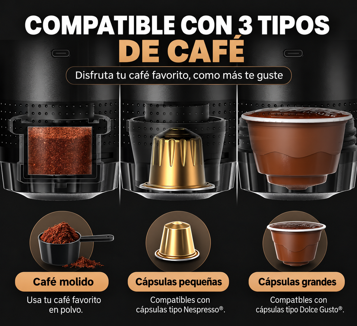 UN CAFÉ, 3 FORMAS DE DISFRUTARLO